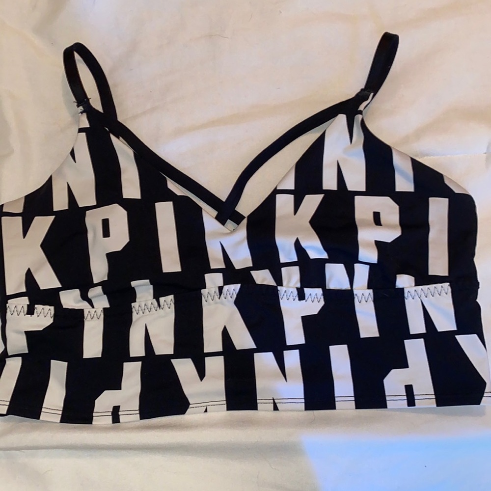 pink strapy bralette